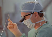 Picture of male surgeon in the operating room