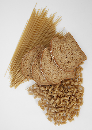 Foods containing wheat.